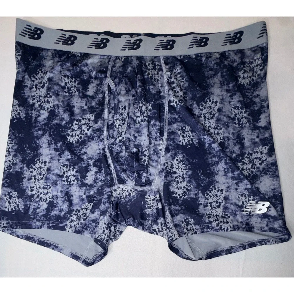 New Balance Boxer Briefs Mens 4XL Blue Grey New set of 3 Performance Athletic